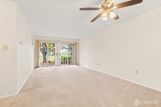 123 Concordia Cir Unit G, Monroe, NJ 08831 - carpeted empty room with baseboards and ceiling fan