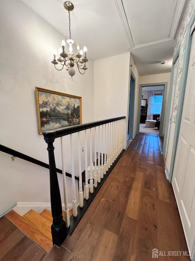 520 Albermarle St, Rahway, NJ 07065 - hall featuring wood-type flooring and baseboards
