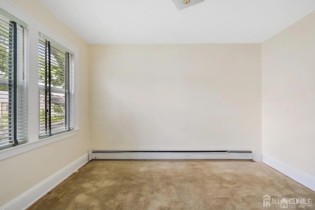 34 Livingston Ave, Avenel, NJ 07001 - carpeted empty room with baseboards and a baseboard radiator