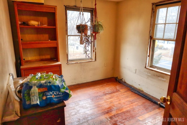 1205 Cherry St, South Plainfield, NJ 0708 - unfurnished dining area featuring hardwood / wood-style floors