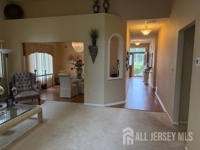 102 Leeds Ln, Monroe, NJ 08831 - corridor with carpet flooring and baseboards