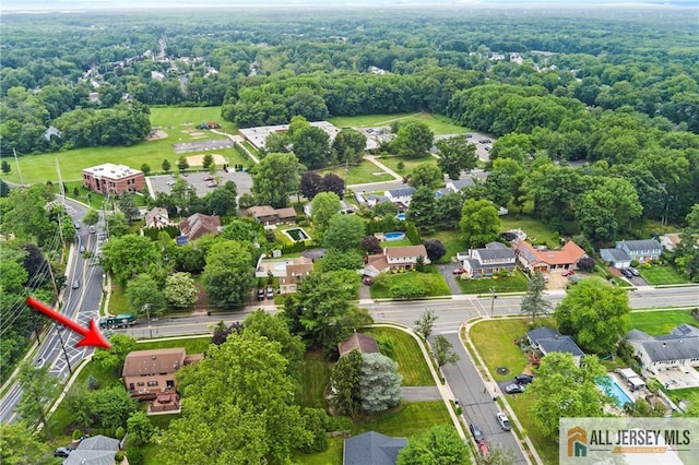 1 Eileen Ct, East Brunswick, NJ 08816 - aerial view of residential area featuring a forest