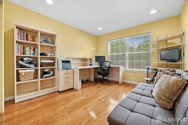 44 Windsong Cir E, Brunswick, NJ 08816 - office with wood finished floors and recessed lighting