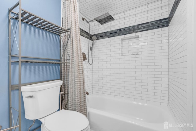 47 Park Gate Dr, Edison, NJ 08820 - bathroom with toilet and shower / bath combination with curtain
