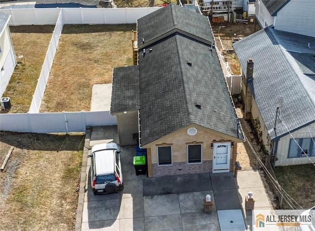drone / aerial view