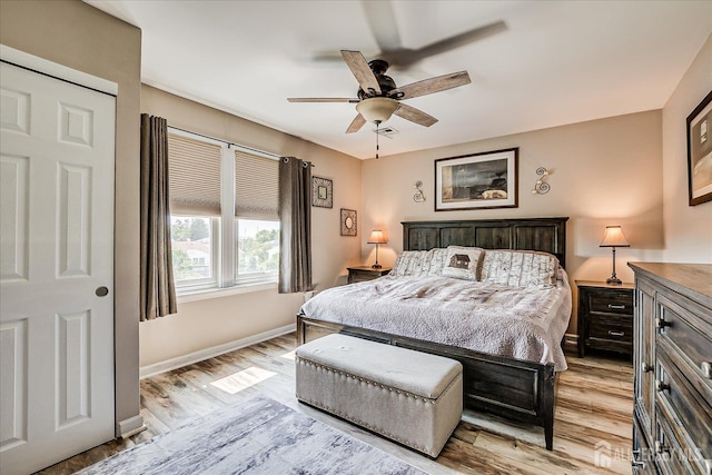 97 Boehmhurst Ave, Sayreville, NJ 08872 - bedroom featuring light wood-type flooring and a ceiling fan