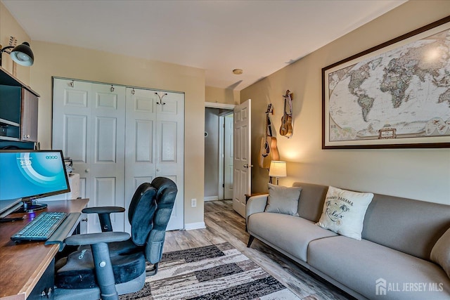 97 Boehmhurst Ave, Sayreville, NJ 08872 - home office featuring light wood-style floors and baseboards