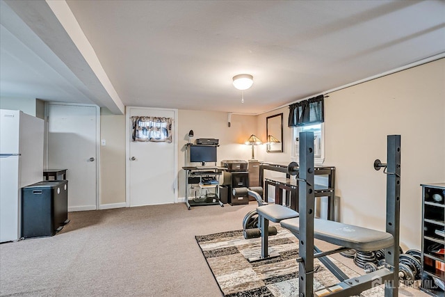 97 Boehmhurst Ave, Sayreville, NJ 08872 - exercise room featuring carpet flooring and baseboards