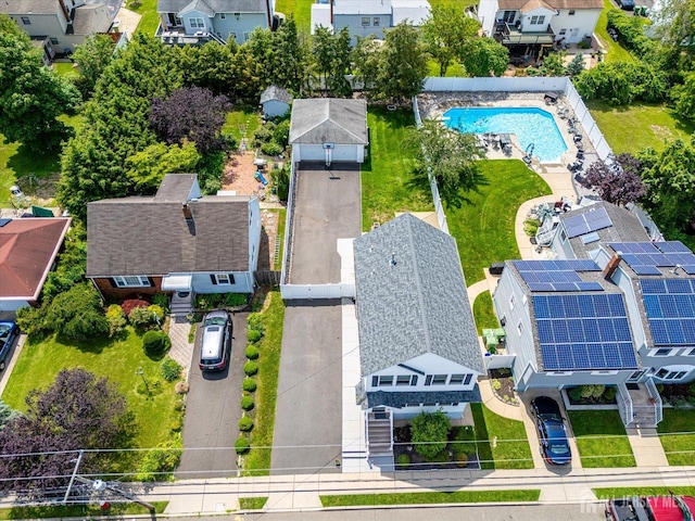 97 Boehmhurst Ave, Sayreville, NJ 08872 - aerial perspective of suburban area featuring a pool area