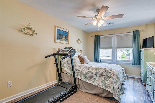97 Boehmhurst Ave, Sayreville, NJ 08872 - bedroom featuring wood finished floors and ceiling fan