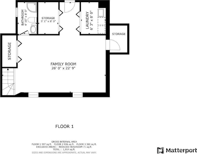 45 Maryknoll Rd, Menlo Park Terrace, NJ 08840 - room layout