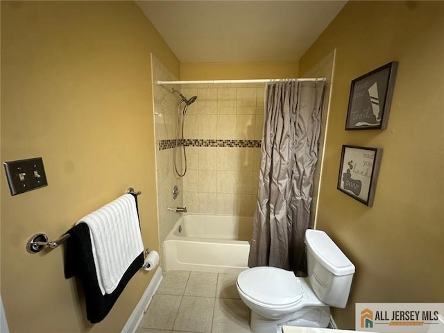 134 Hampshire Dr, Plainsboro, NJ 08536 - bathroom featuring tile patterned flooring and shower / bath combination with curtain