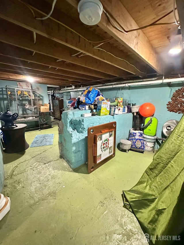 428 Broadhead Pl, Perth Amboy, NJ 08861 - view of unfinished basement