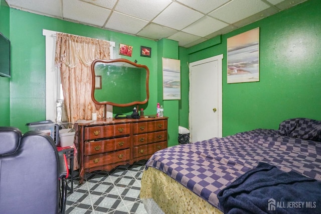 184 Seaman St, New Brunswick, NJ 08901 - bedroom featuring a paneled ceiling