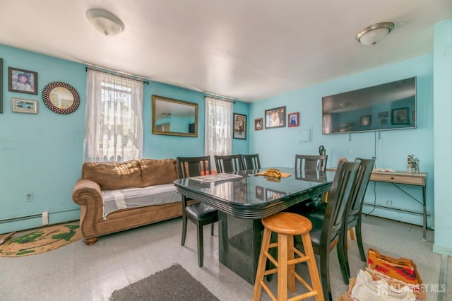 185 Redmond St, New Brunswick, NJ 08901 - dining area with a baseboard heating unit