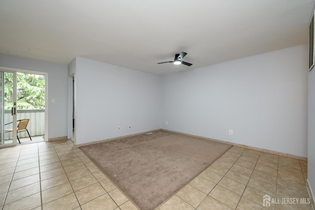 270 Main St Unit 6, Keansburg, NJ 07734 - empty room featuring ceiling fan and light tile patterned floors