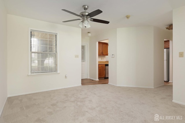 123-G Concordia Cir Unit G, Monroe, NJ 08831 - spare room featuring light colored carpet, a smoke detector, and a ceiling fan