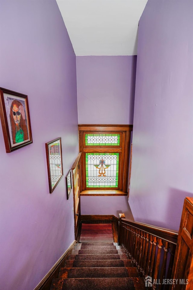 322 2nd St, Middlesex, NJ 08812 - stairway with baseboards