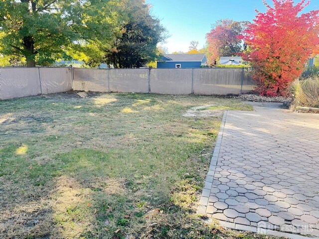 view of yard featuring a patio