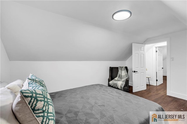 99 Crestview Rd, Fords, NJ 08863 - bedroom featuring lofted ceiling, wood finished floors, and baseboards