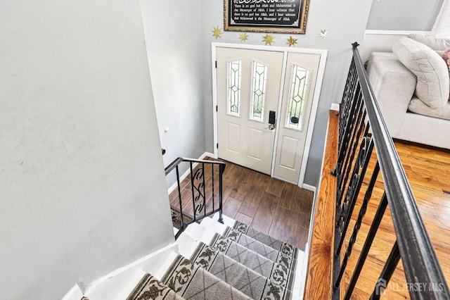 16 Kerschner Ln, East Brunswick, NJ 08816 - foyer with wood finished floors and a towering ceiling