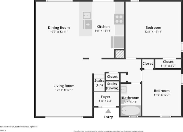 16 Kerschner Ln, East Brunswick, NJ 08816 - view of floor plan / room layout