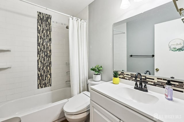 16 Kerschner Ln, East Brunswick, NJ 08816 - full bath featuring backsplash, vanity, and shower / bath combination with curtain