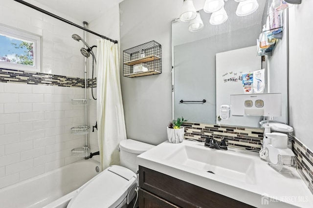 16 Kerschner Ln, East Brunswick, NJ 08816 - full bath with shower / bath combo with shower curtain, vanity, and backsplash