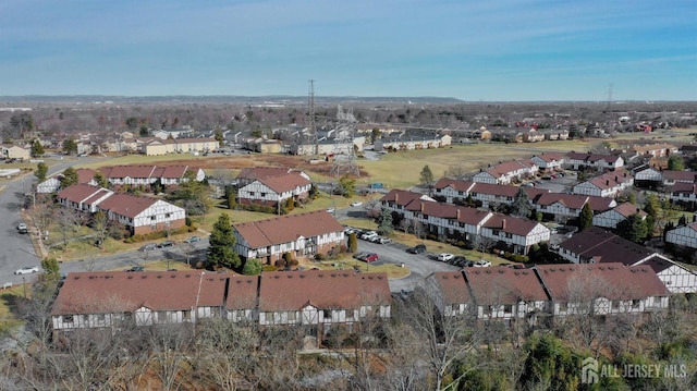 drone / aerial view with a residential view