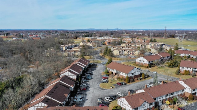 bird's eye view with a residential view