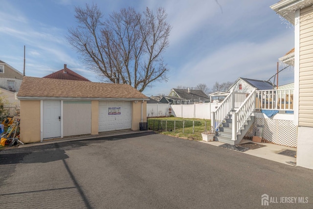 118 Holly St, Port Reading, NJ 07064 - detached garage with a residential view