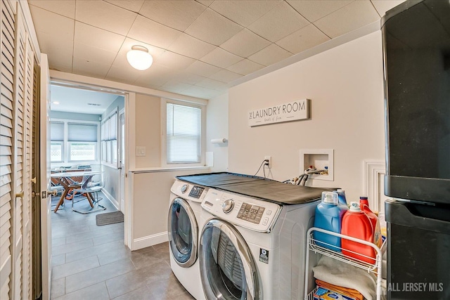 24 Turner Ct, Metuchen, NJ 08840 - laundry area featuring washing machine and clothes dryer and tile patterned floors