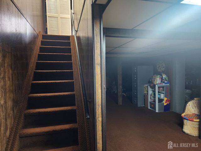 74 Probasco Rd, East Windsor, NJ 08520 - staircase featuring carpet floors