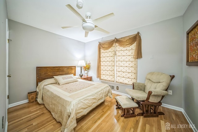 14 Greensview Dr, Scotch Plains, NJ 07076 - bedroom with wood finished floors and ceiling fan