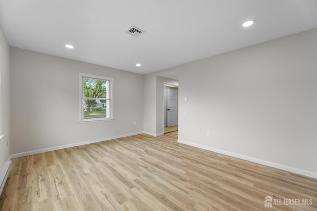381-C Old Nassau Rd, Monroe, NJ 08831 - spare room featuring light wood-style flooring and recessed lighting