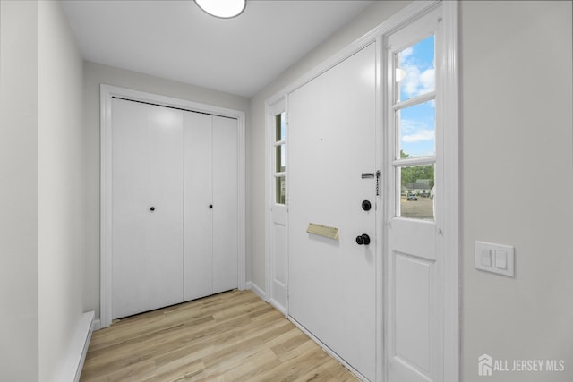 381-C Old Nassau Rd, Monroe, NJ 08831 - entryway with light wood-style flooring and baseboards