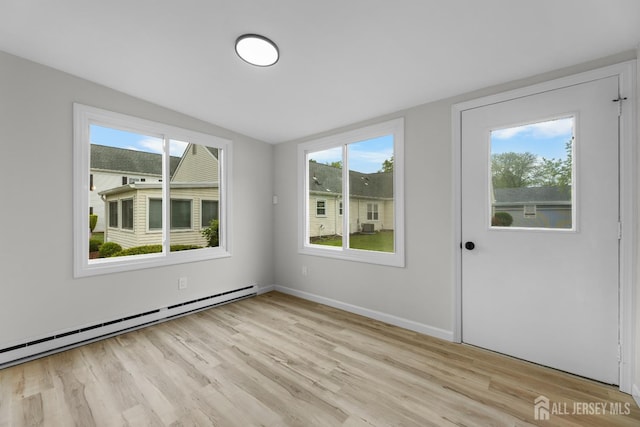 381-C Old Nassau Rd, Monroe, NJ 08831 - unfurnished room featuring light wood-type flooring and a baseboard heating unit