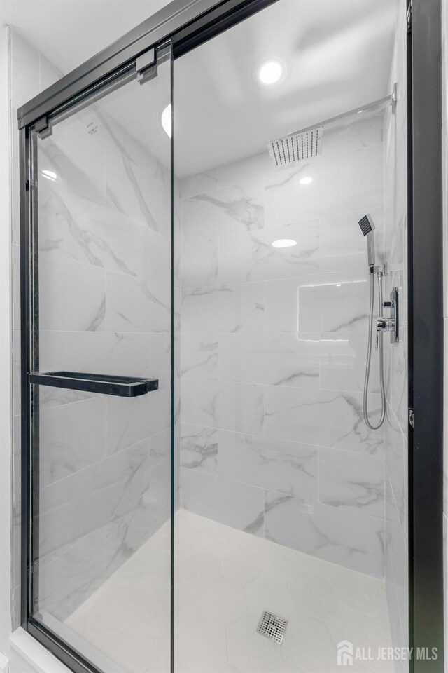 381-C Old Nassau Rd, Monroe, NJ 08831 - full bathroom with a marble finish shower