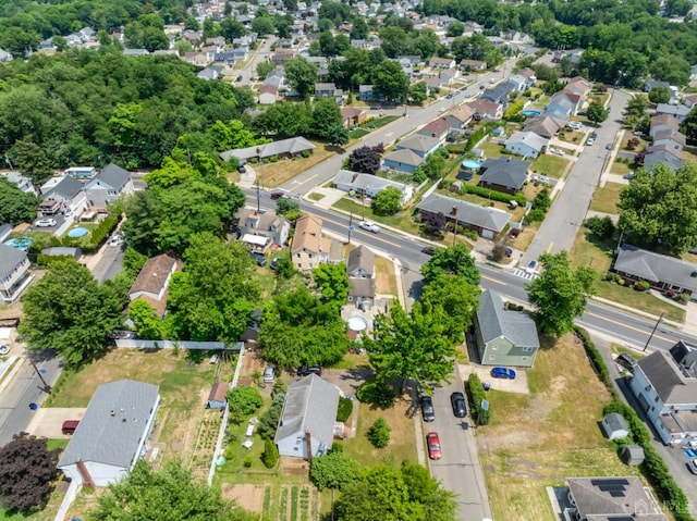 bird's eye view with a residential view