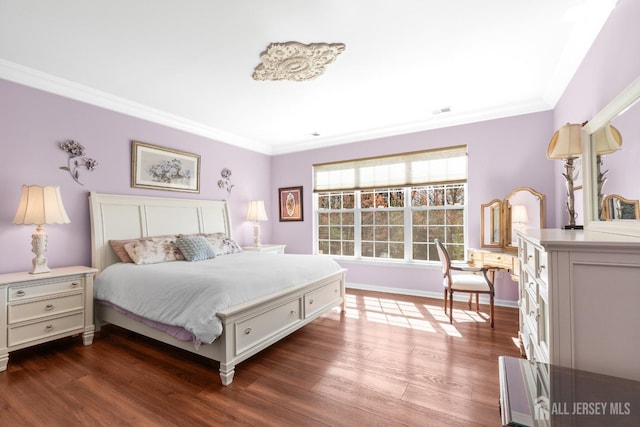 31 Mcgowan Ct, Old Bridge, NJ 08857 - bedroom featuring ornamental molding and dark wood-type flooring