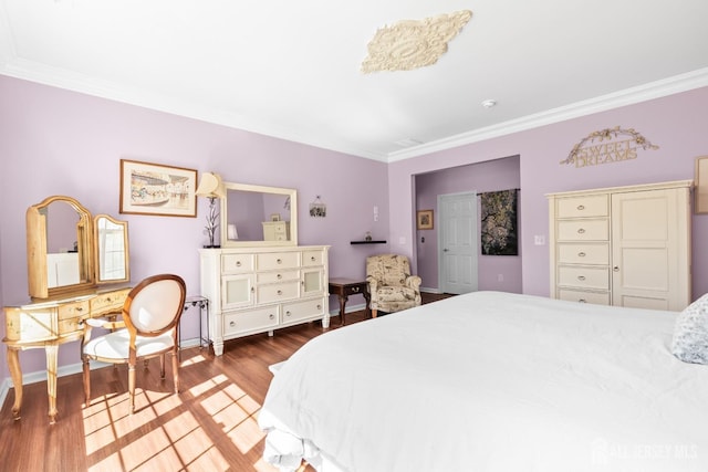 31 Mcgowan Ct, Old Bridge, NJ 08857 - bedroom with crown molding and wood finished floors