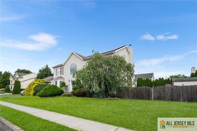 254 Wyoming Ave, Spotswood, NJ 08884 - view of front of home with a chimney