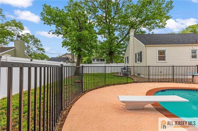 36 George Ave, Old Bridge, NJ 08857 - view of pool with a diving board and a patio area