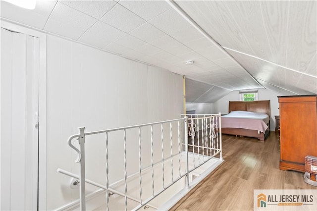 36 George Ave, Old Bridge, NJ 08857 - bedroom featuring wood finished floors and vaulted ceiling