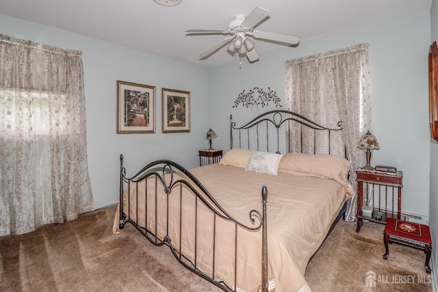 104 Elizabeth Ave, Iselin, NJ 08830 - bedroom featuring carpet and ceiling fan
