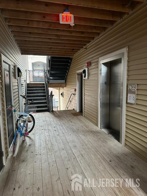 533 E Celebration Way S, Plainfield, NJ 07080 - wooden deck with elevator and stairway