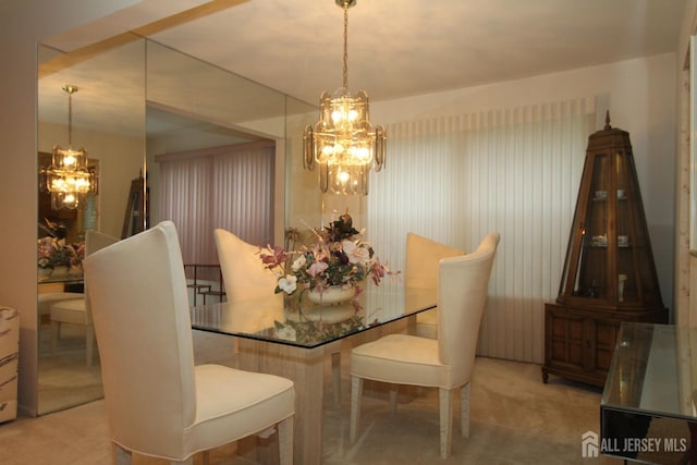 59-A Yorkshire Dr, Monroe, NJ 08831 - carpeted dining space with a chandelier