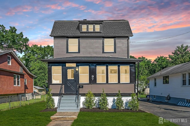 97 Battle Hill Ave, Springfield, NJ 07081 - view of front of property with roof with shingles