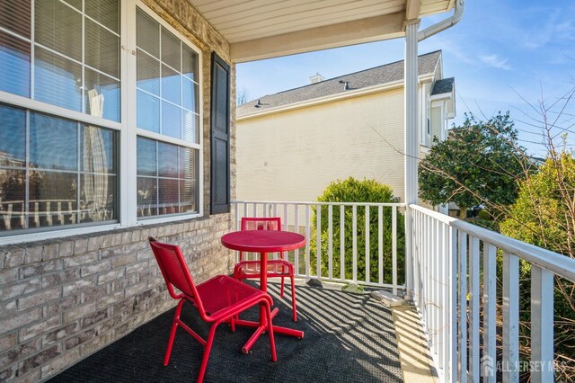 view of balcony