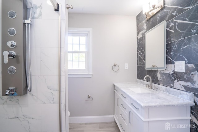 4 Harvey Rd, South Brunswick, NJ 08852 - full bath featuring a shower, vanity, baseboards, and toilet